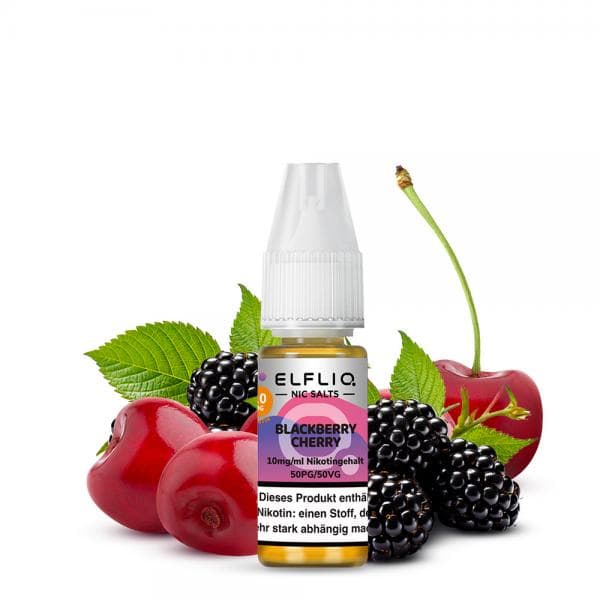 ELFBAR ELFLIQ Blackberry Cherry Nikotinsalz Liquid 10 ml 20mg Nikotinmenge