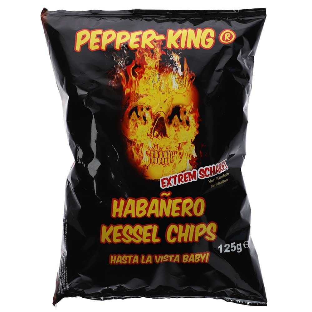 Pepper-King Habanero-Chili Kessel Chips 125g