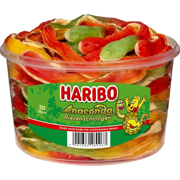 Haribo Anaconda Riesenschlangen 30 Stück