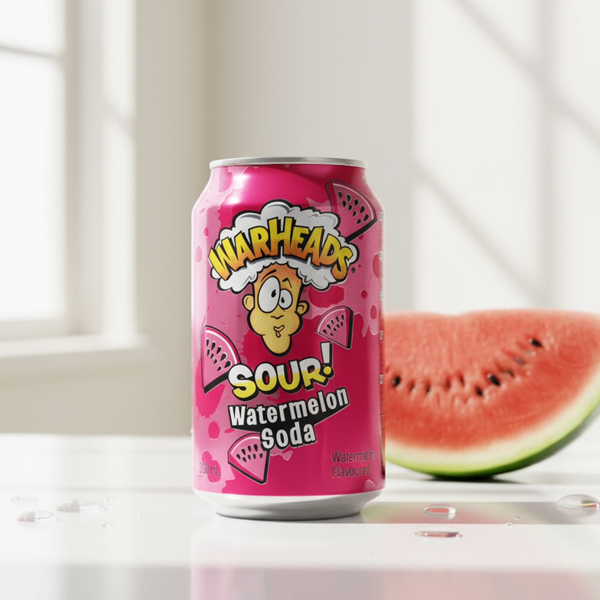 Warheads Sour Watermelon Soda 330 ml – Saure Limonade aus den USA
