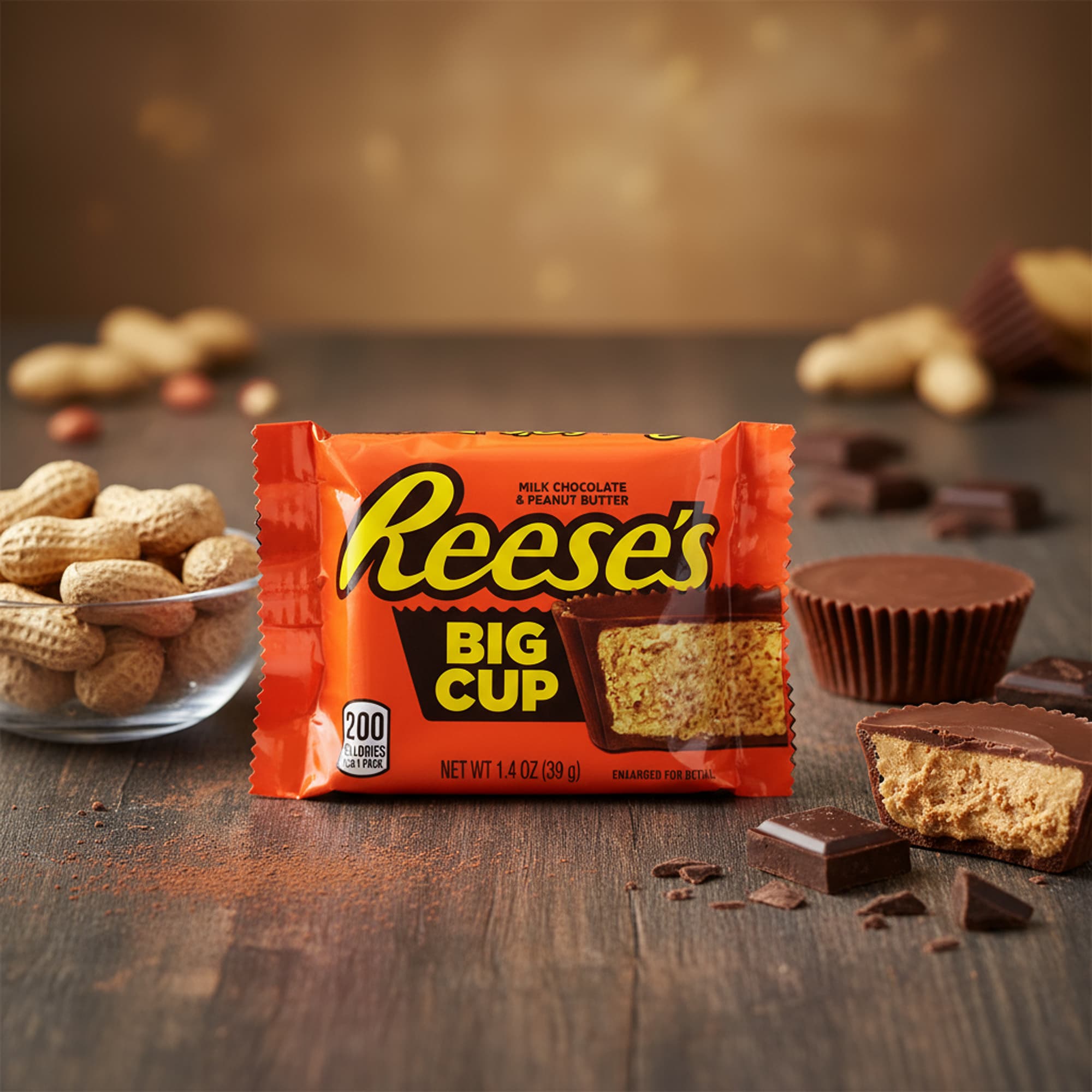 Reese’s Big Cup 39 g – Milchschokolade & Erdnussbutter Riegel