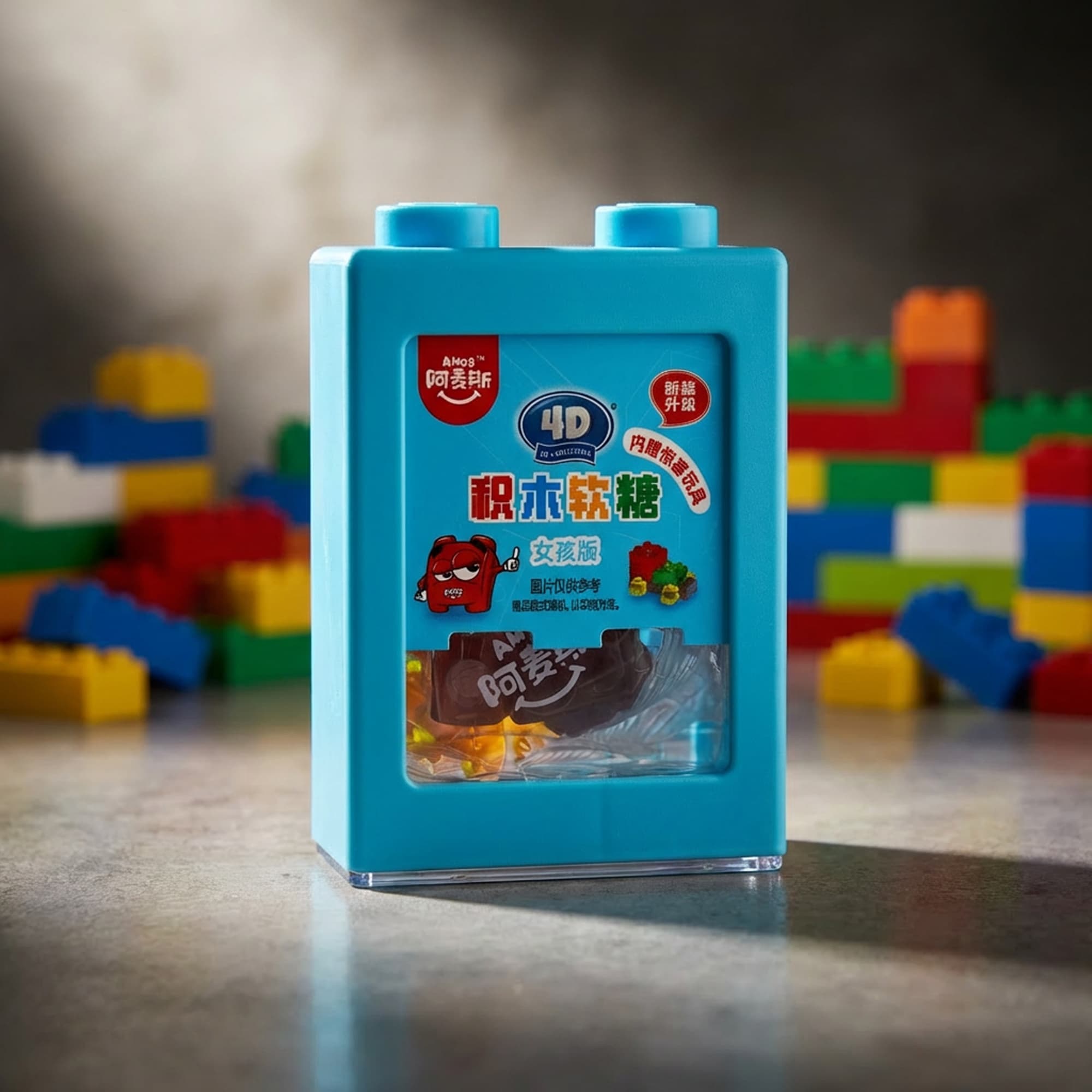 AMO's 4D Baustein-Gummis mit Fruchtgeschmack 35g aus China