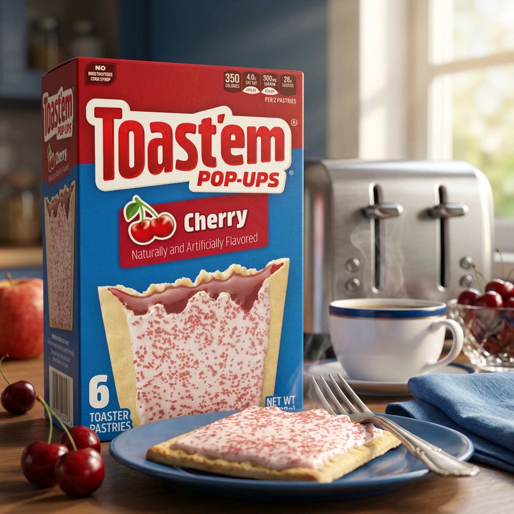 Toast'Em Pop-Ups Frosted Cherry 288g