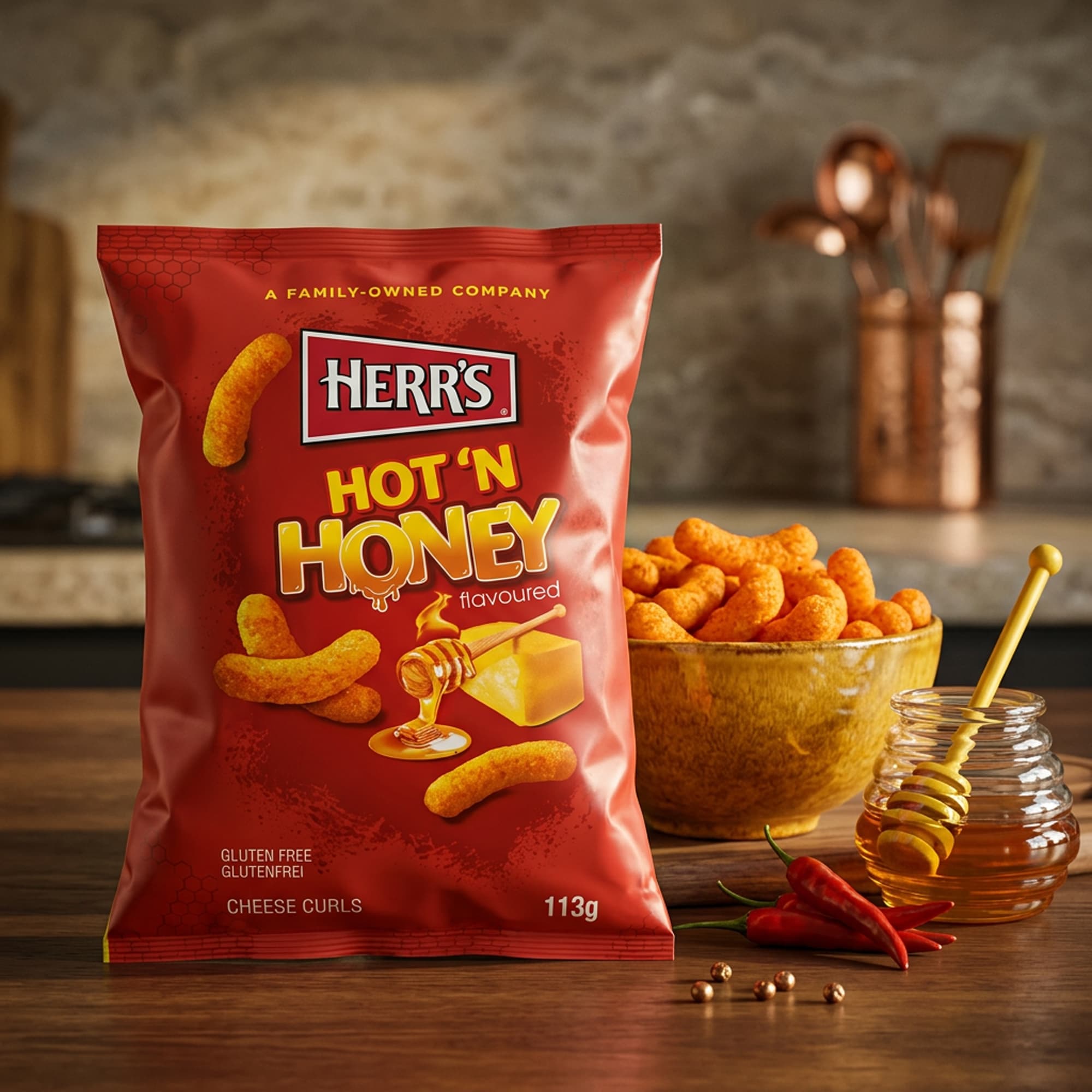 Herr's Hot 'N Honey 113g
