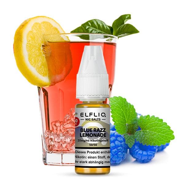 ELFBAR ELFLIQ Blue Razz Lemonade Nikotinsalz Liquid 10 ml 20mg Nikotinmenge