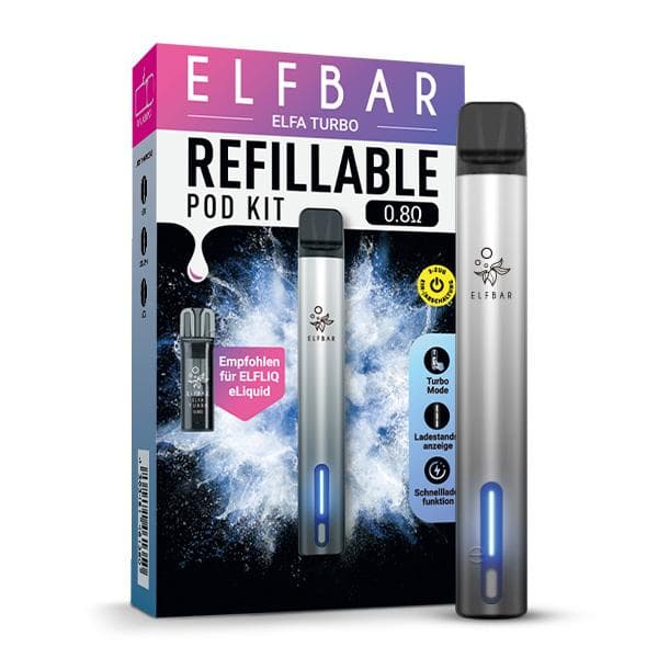Elfbar Elfa Turbo Refillable Pod Kit aurora-black Farbe